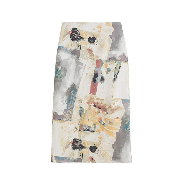 oil painting skirt AL#1005