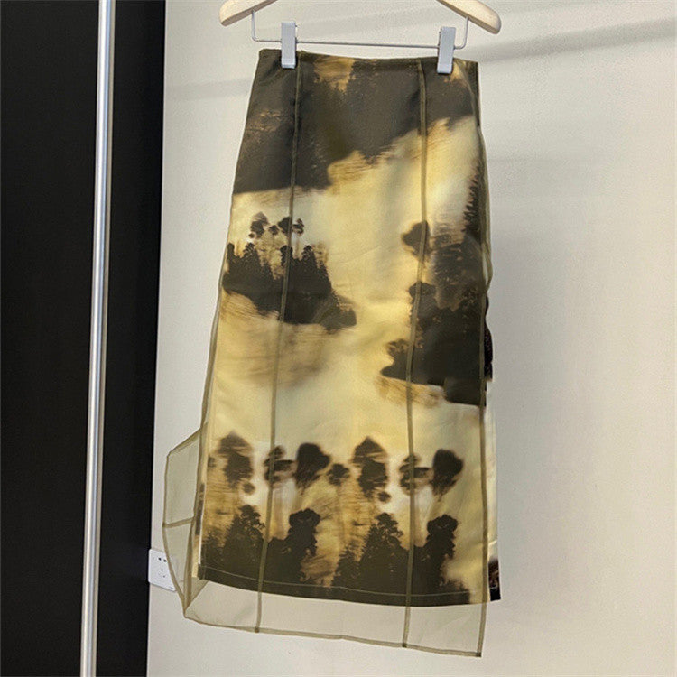 retrospective print skirt AL#1007