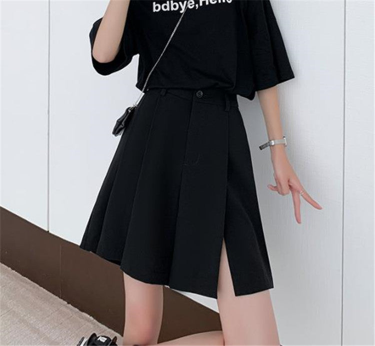 [PRE ORDER]front slit half pants AL#1067