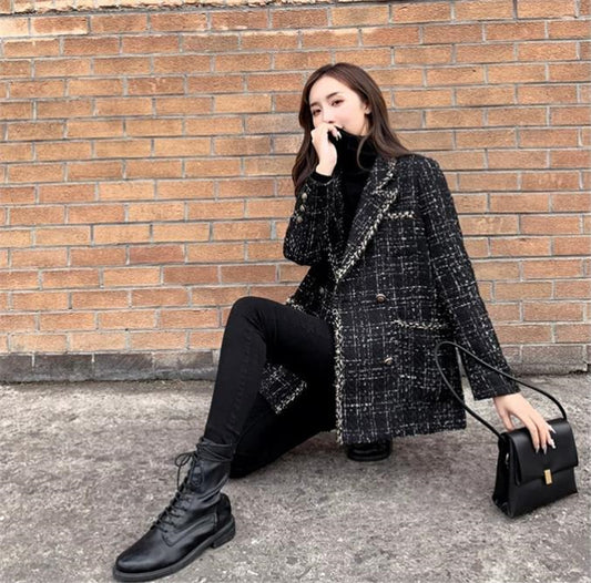 check coat tweed AL#1024