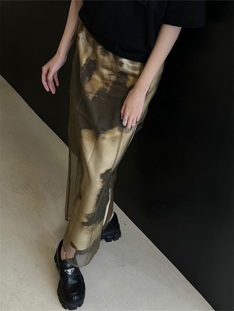 retrospective print skirt AL#1007