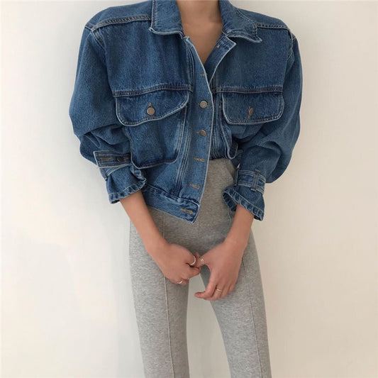 denim short jacket AL#1003